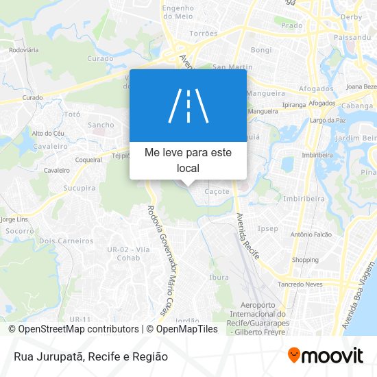 Rua Jurupatã mapa