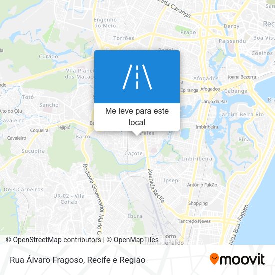 Rua Álvaro Fragoso mapa