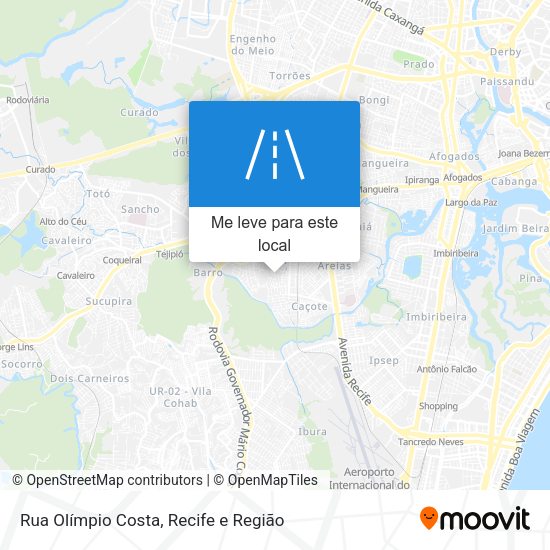Rua Olímpio Costa mapa