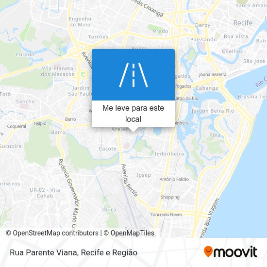 Rua Parente Viana mapa