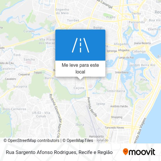Rua Sargento Afonso Rodrigues mapa