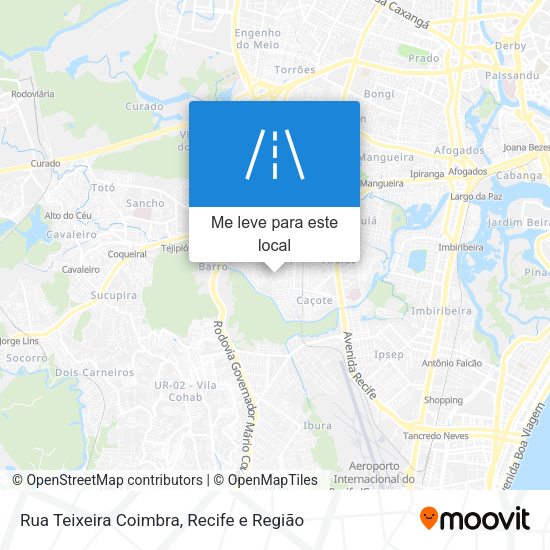 Rua Teixeira Coimbra mapa