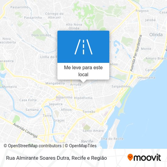 Rua Almirante Soares Dutra mapa