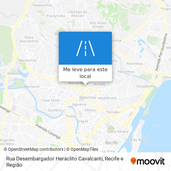 Rua Desembargador Heráclito Cavalcanti mapa