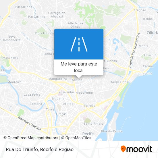 Rua Do Triunfo mapa