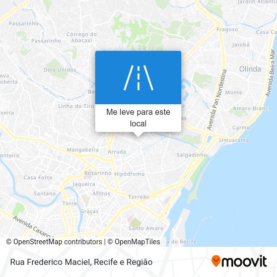 Rua Frederico Maciel mapa