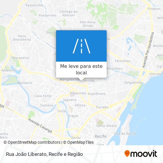 Rua João Liberato mapa