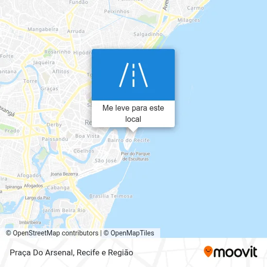 Como chegar em Praça Do Arsenal, Bairro Do Recife de ônibus ou metrô?