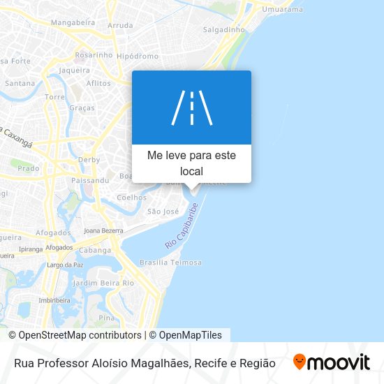 Rua Professor Aloísio Magalhães mapa