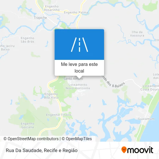 Rua Da Saudade mapa