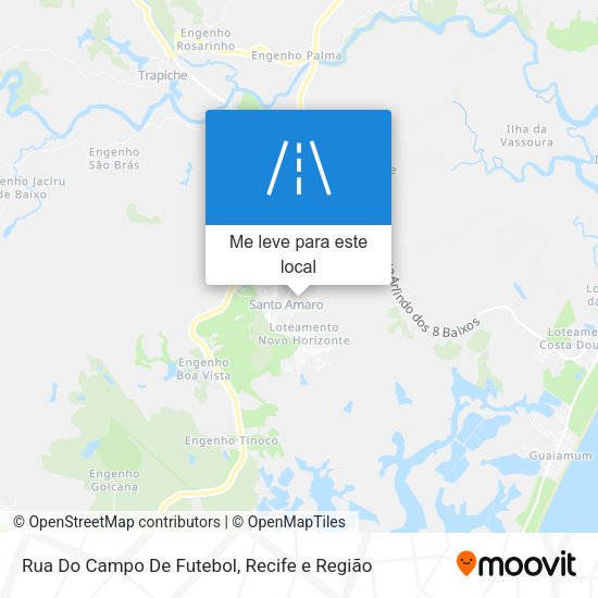 Rua Do Campo De Futebol mapa