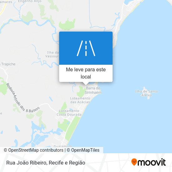 Rua João Ribeiro mapa