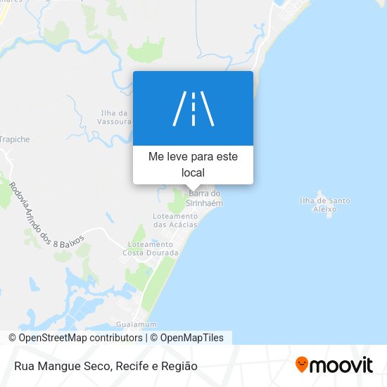Rua Mangue Seco mapa