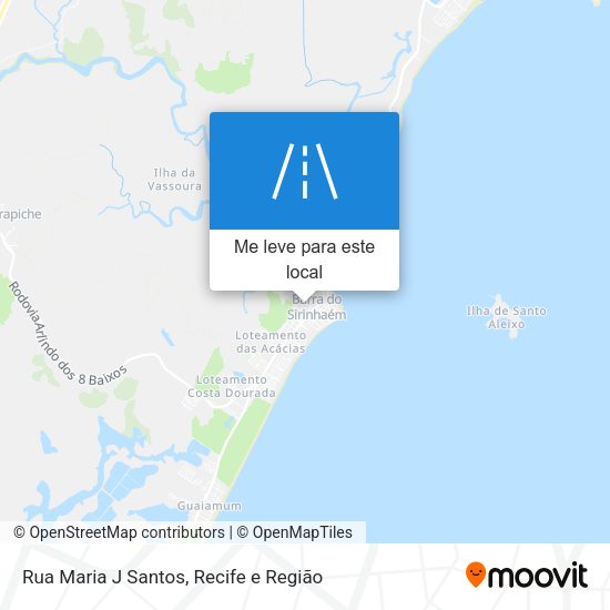 Rua Maria J Santos mapa