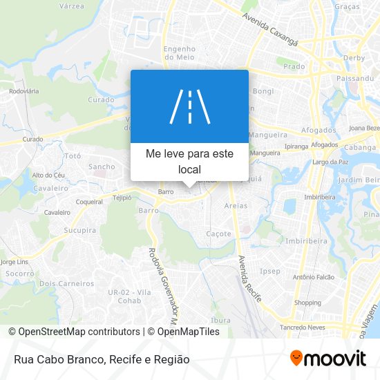 Rua Cabo Branco mapa