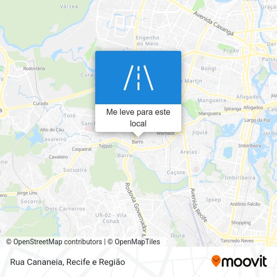 Rua Cananeia mapa