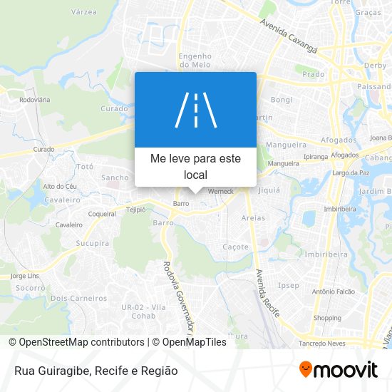 Rua Guiragibe mapa