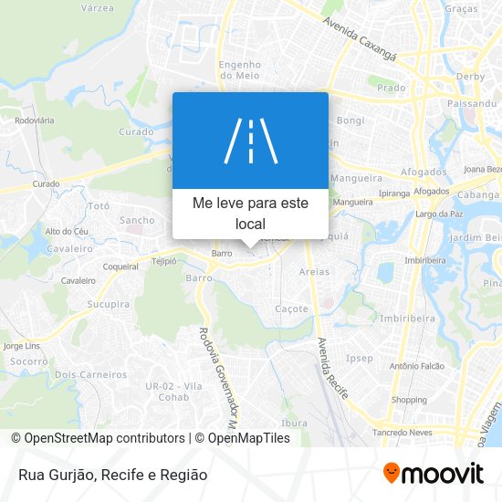 Rua Gurjão mapa