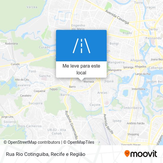 Rua Rio Cotinguiba mapa