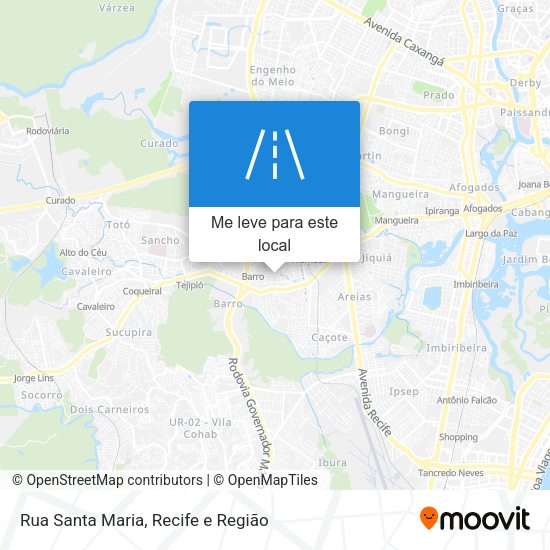 Rua Santa Maria mapa