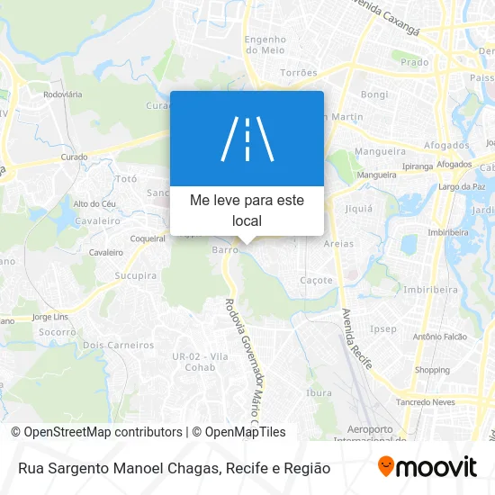 Rua Sargento Manoel Chagas mapa