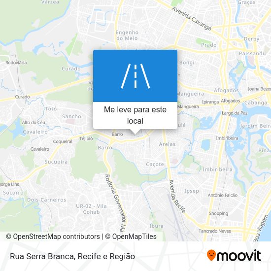 Rua Serra Branca mapa