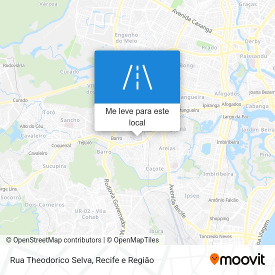 Rua Theodorico Selva mapa