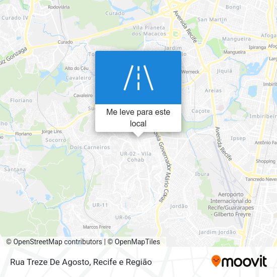 Rua Treze De Agosto mapa