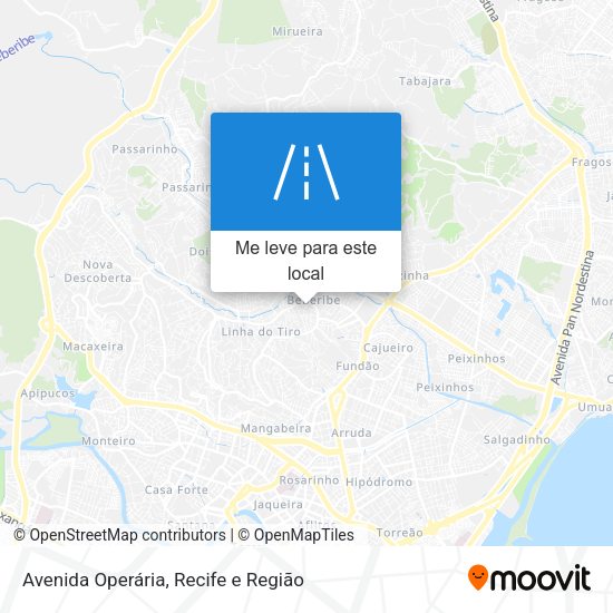 Avenida Operária mapa