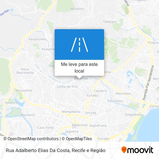 Rua Adalberto Elias Da Costa mapa