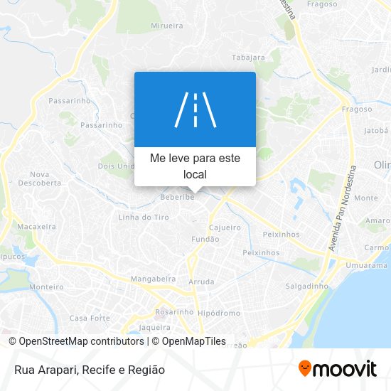Rua Arapari mapa