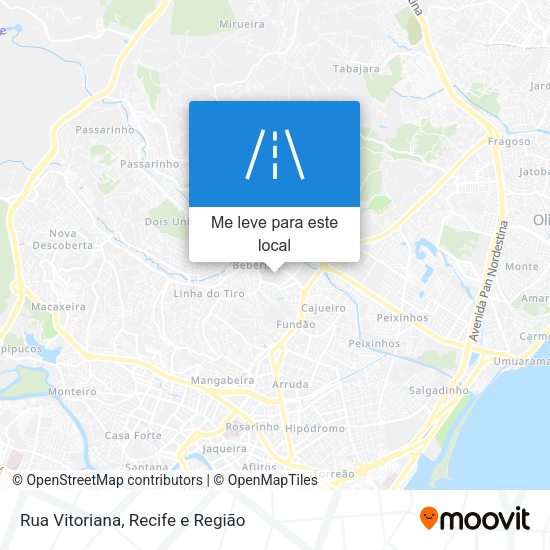 Rua Vitoriana mapa