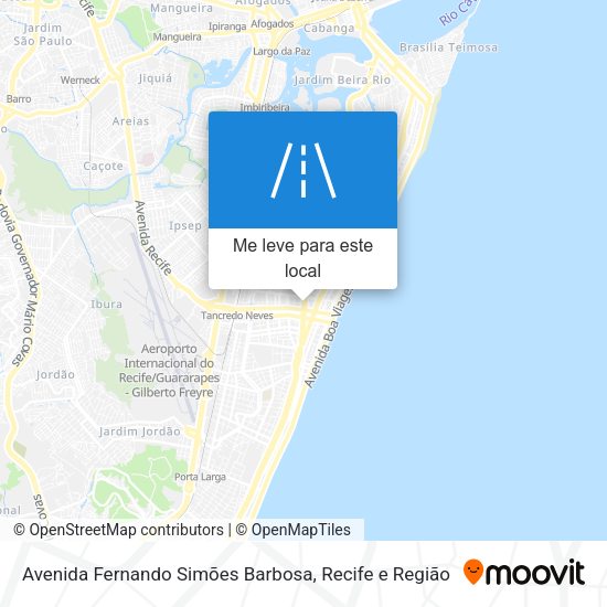 Avenida Fernando Simões Barbosa mapa