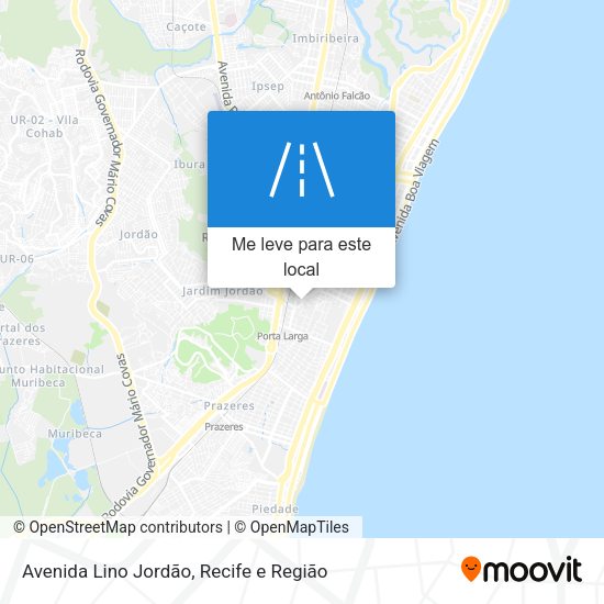 Avenida Lino Jordão mapa
