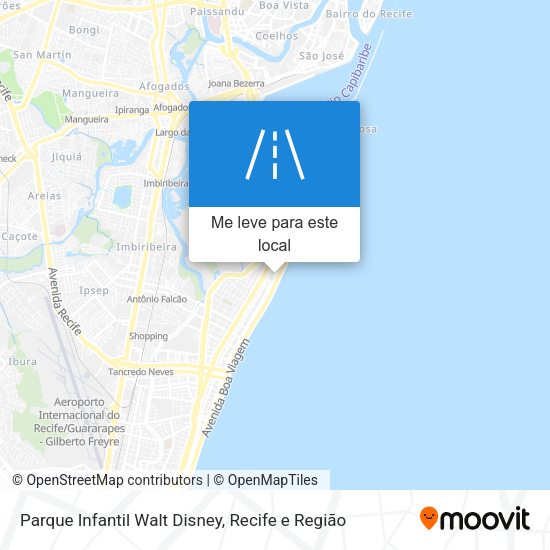 Parque Infantil Walt Disney mapa