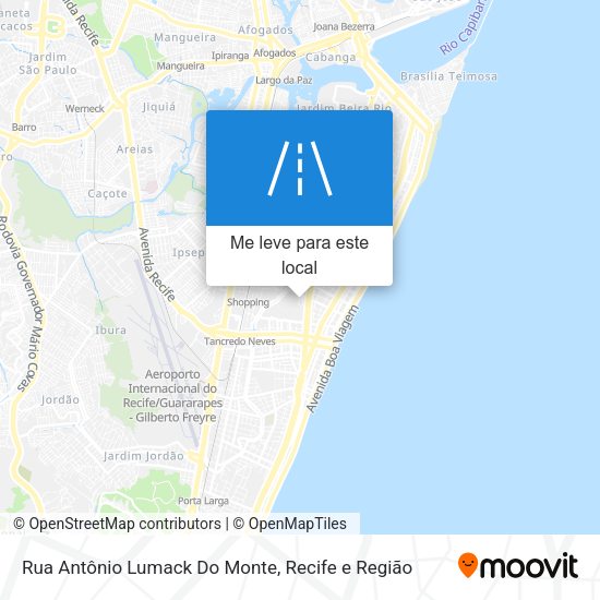 Rua Antônio Lumack Do Monte mapa