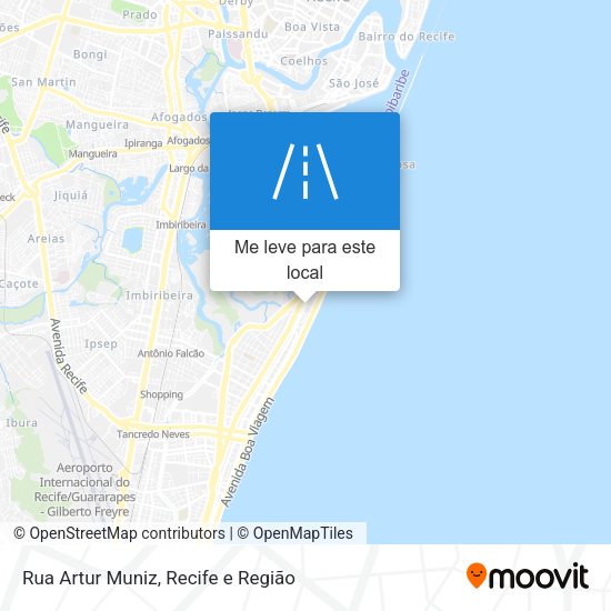 Rua Artur Muniz mapa
