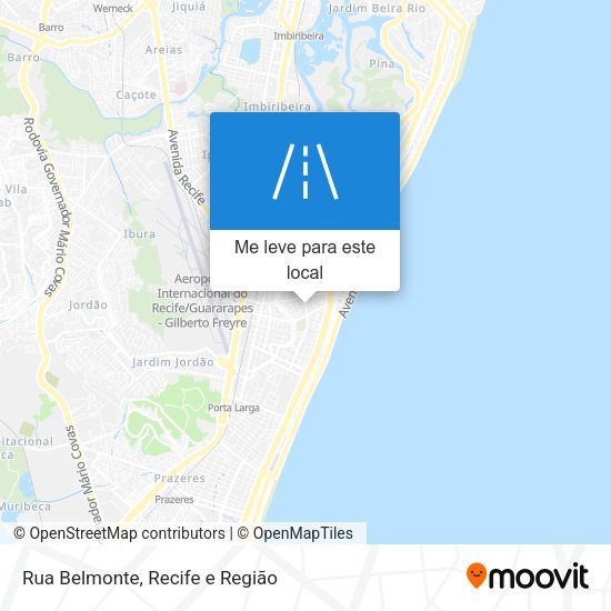 Rua Belmonte mapa