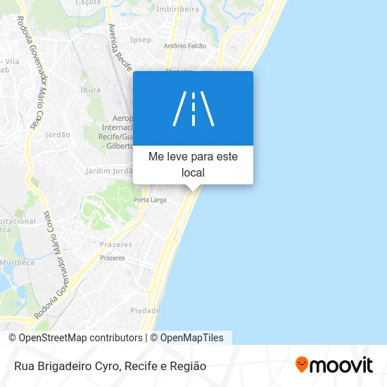 Rua Brigadeiro Cyro mapa