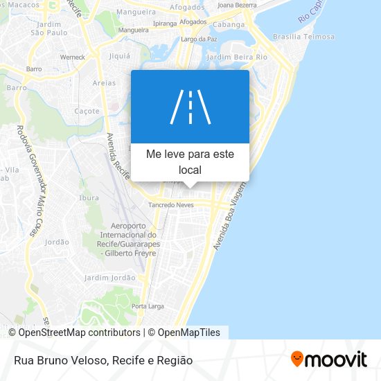 Rua Bruno Veloso mapa