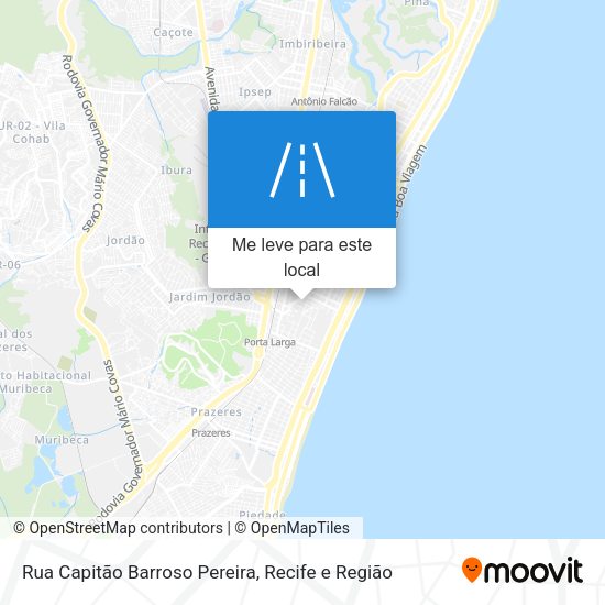 Rua Capitão Barroso Pereira mapa