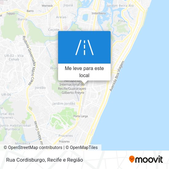 Rua Cordisburgo mapa