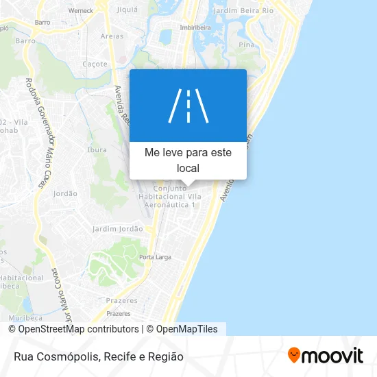 Rua Cosmópolis mapa