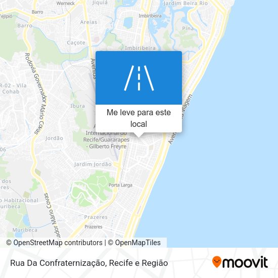 Rua Da Confraternização mapa