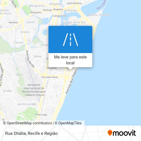 Rua Dhália mapa
