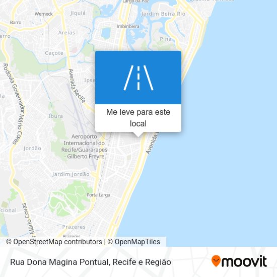 Rua Dona Magina Pontual mapa