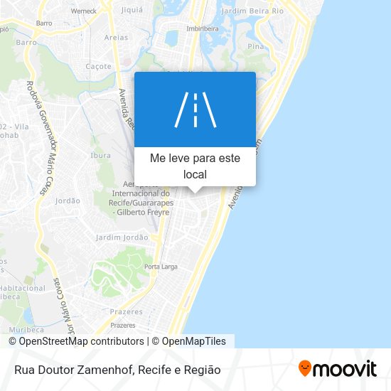 Rua Doutor Zamenhof mapa