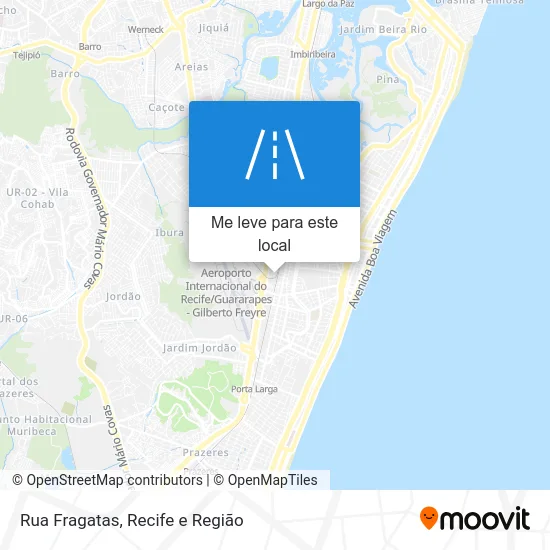 Rua Fragatas mapa