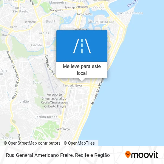 Rua General Americano Freire mapa