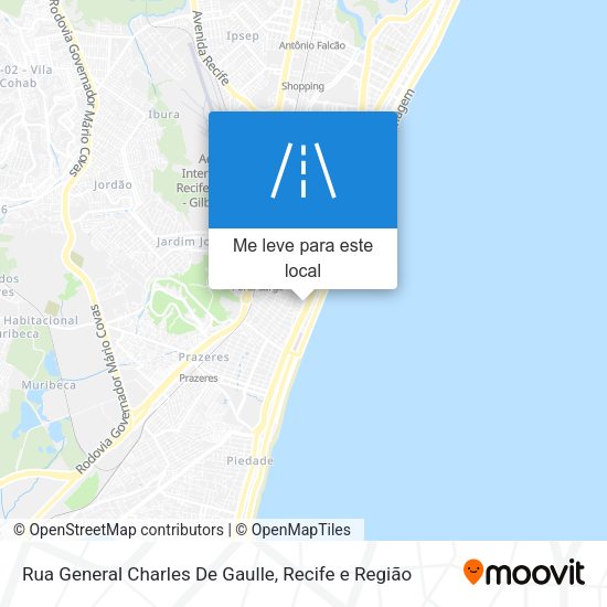 Rua General Charles De Gaulle mapa